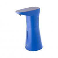 Диспенсер BIZER Z410-11 пластиковый электронный для пены/жидкого мыла с USB подзарядкой, синий с т. синей верхней панелью