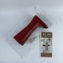 Диспенсер BIZER Z410-10 пластиковый электронный для пены/жидкого мыла с USB подзарядкой, красный с чёрной верхней панелью