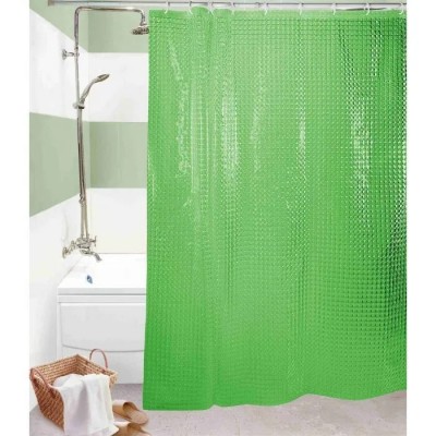 Штора для ванной комнаты 3D эффект 180х200 , цвет зеленый