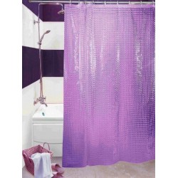 Штора для ванной комнаты 3D эффект 180х200 BIZER , цвет фиолетовый