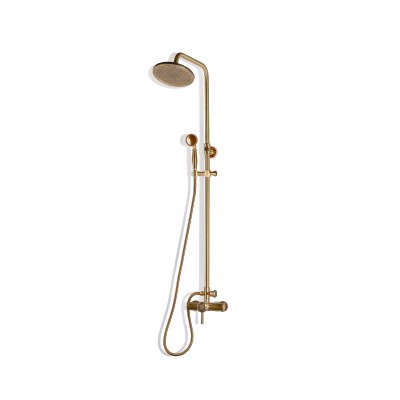 Душевая стойка Bronze de Luxe 10118/1R для ванной и душа одноручковый без излива, лейка круг