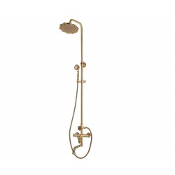 Душевая стойка Bronze de Luxe  для ванной и душа одноручковый средний излив, лейка цветок 10120PF