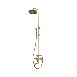 Душевая стойка Bronze de Luxe  для ванной и душа одноручковый средний излив, лейка двойной цветок 10120PF/1