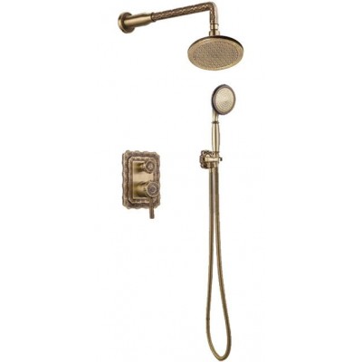 Душевая стойка Bronze de Luxe  для ванной и душа одноручковый встраиваемый, лейка круг 10138R