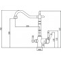 Смеситель для кухонной мойки с фильтром питьевой воды S-L1803S Savol